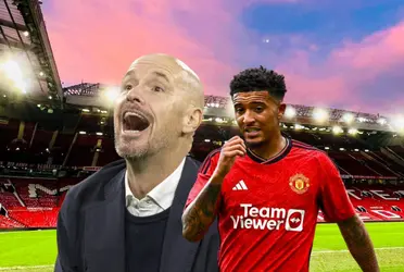 Jadon Sancho signed with United in 2021 