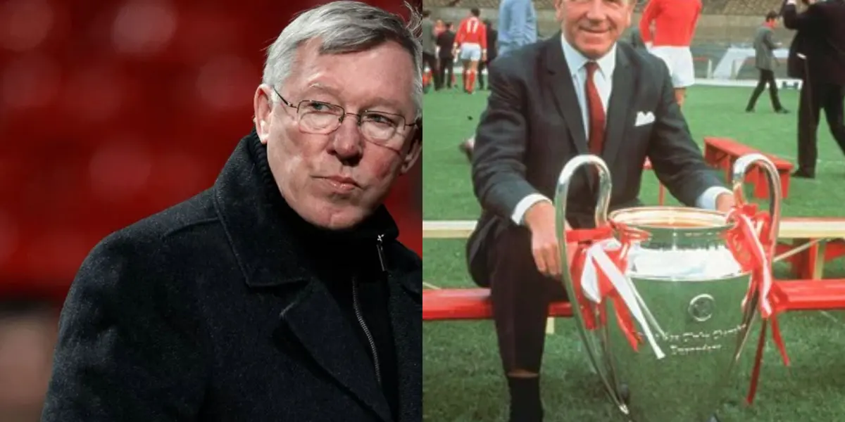 Alex Feguson and Matt Busby.