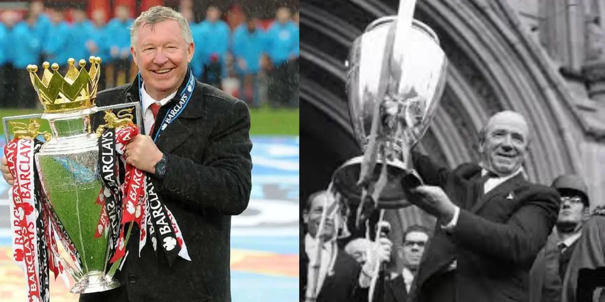 Alex Ferguson and Matt Busby.