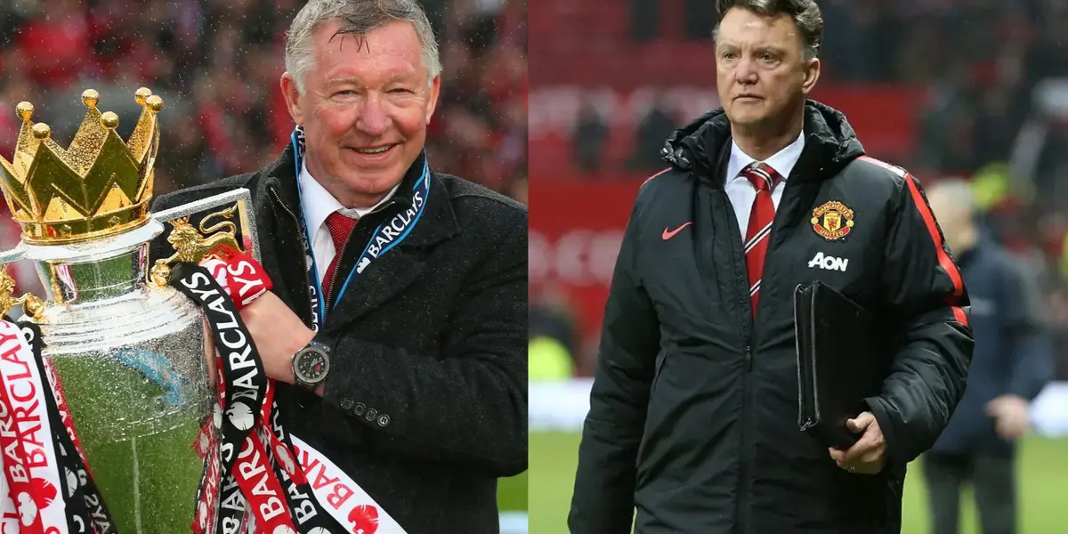 Alex Ferguson y Luis van Gaal.