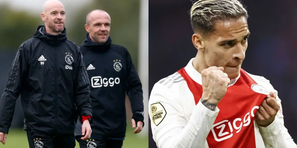 Ajax’s manager says Antony would be crazy to go to play the Europa League