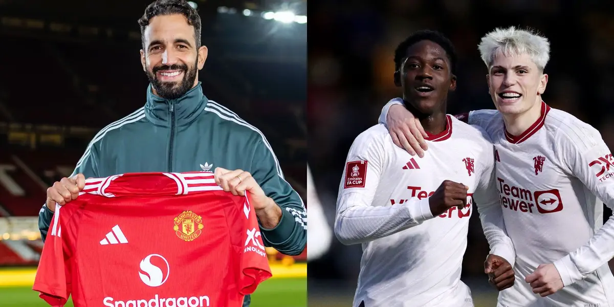 Amorim, Mainoo and Garnacho.