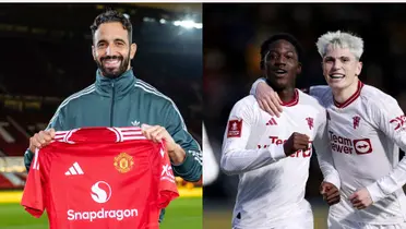 Amorim, Mainoo and Garnacho.