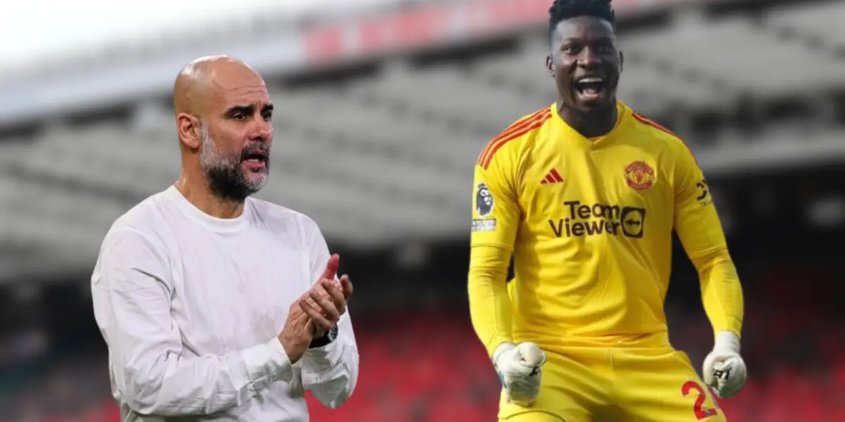 André Onana and Pep Guardiola