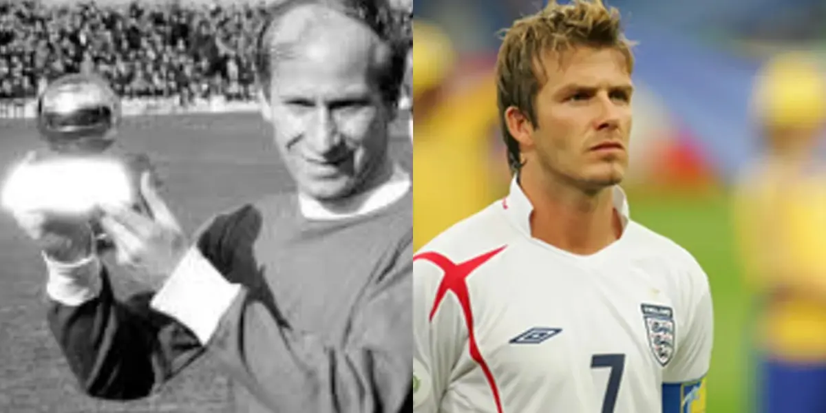 Bobby Charlton and David Beckham.