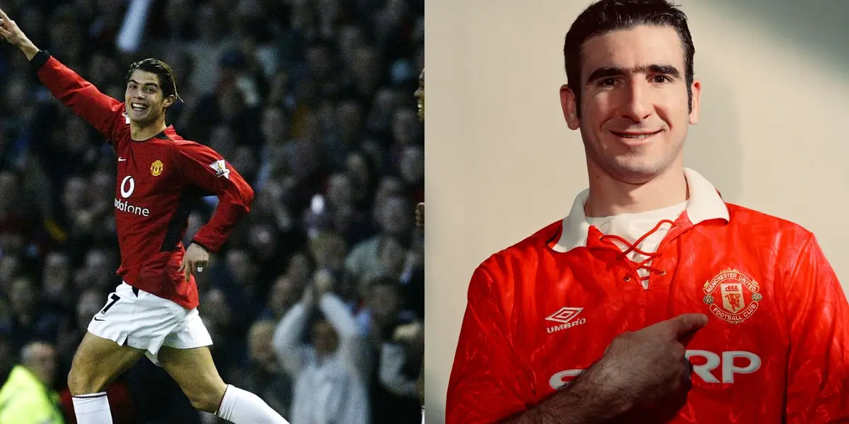 Cristiano Ronaldo and Eric Cantona.