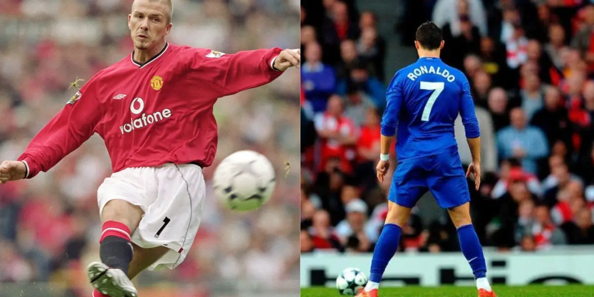 David Beckham and Cristiano Ronaldo.