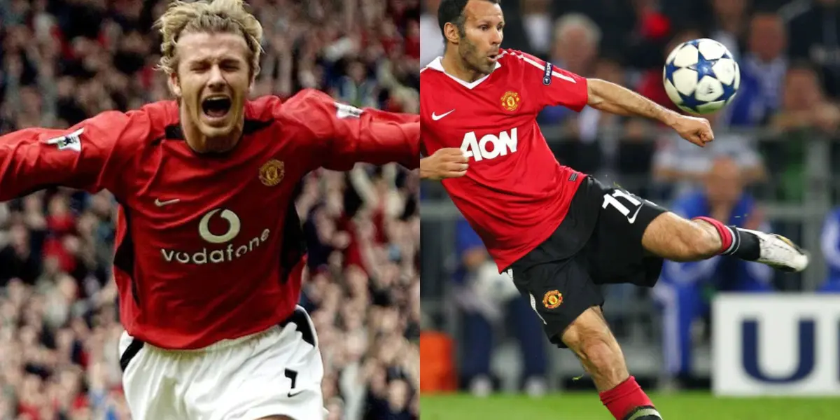 David Beckham y Ryan Giggs.