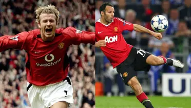 David Beckham y Ryan Giggs.