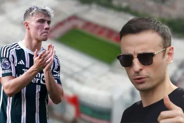 Dimitar Berbatov and Rasmus Hojlund