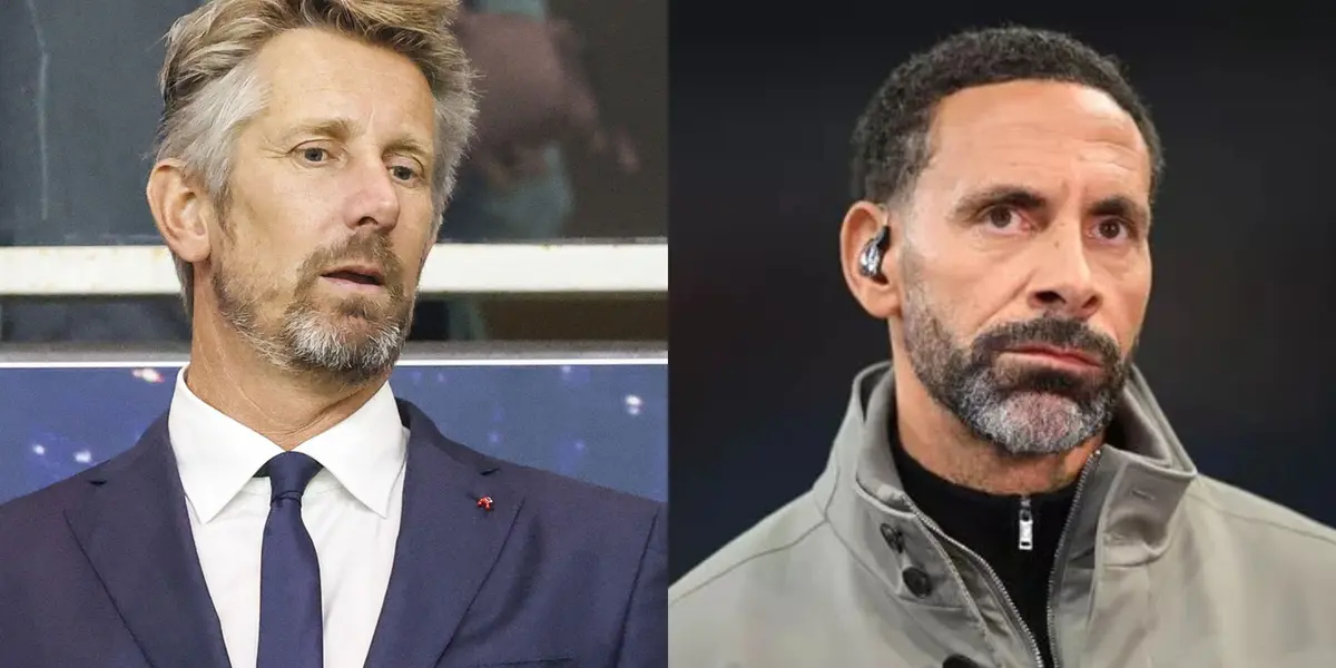 Edwin van der Sar and Rio Ferdinand.