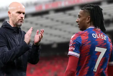 Erik ten Hag and Michael Olise