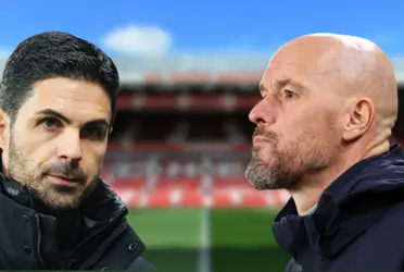 Erik ten Hag and Mikel Arteta