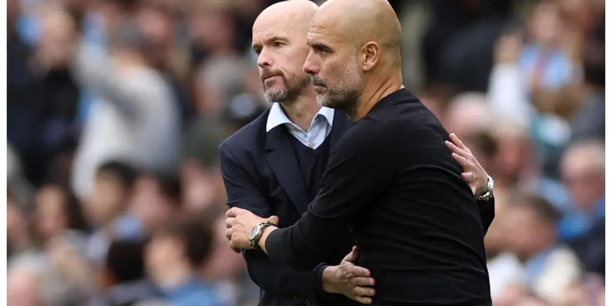 Erik ten Hag and Pep Guardiola