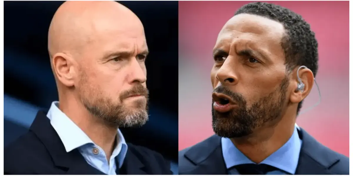 Erik ten Hag and Rio Ferdinand