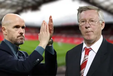 Erik ten Hag and Sir Alex Ferguson
