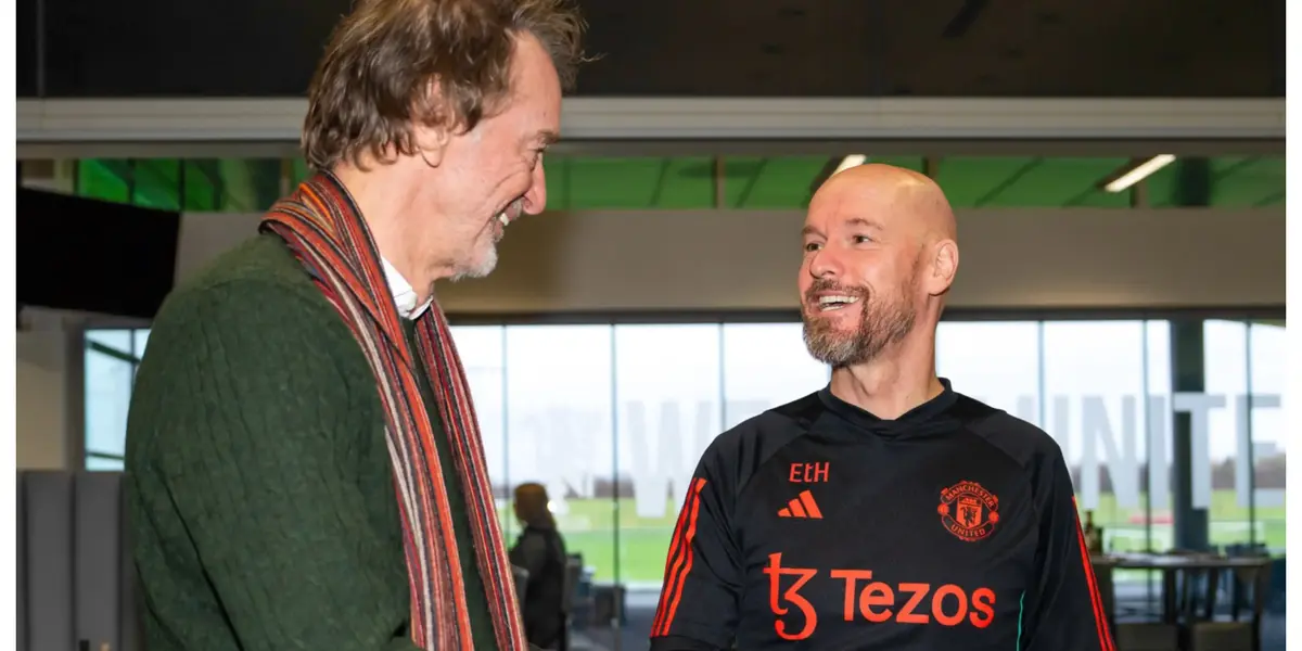 Erik ten Hag and Sir Jim Ratcliffe