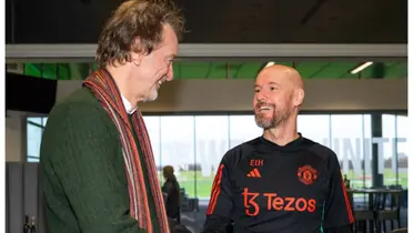 Erik ten Hag and Sir Jim Ratcliffe