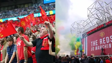 Fans in Manchester United.