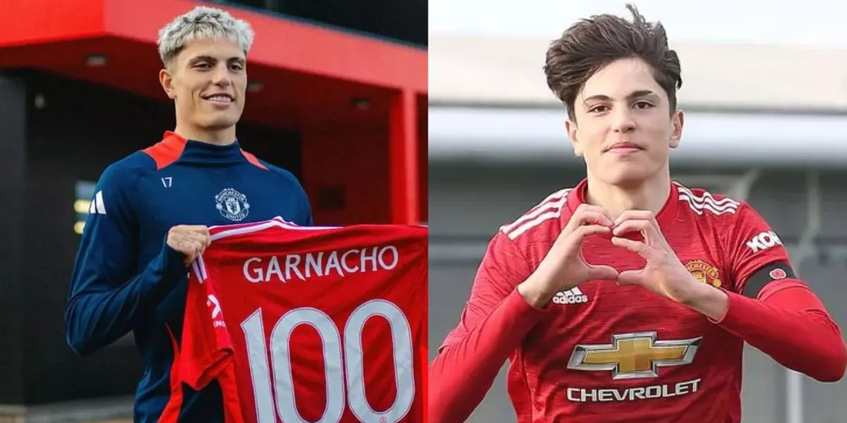 Garnacho in academy.