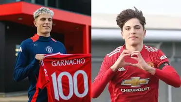 Garnacho in academy.