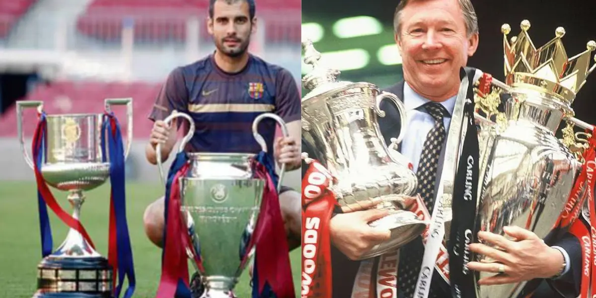 Guardiola and Ferguson.