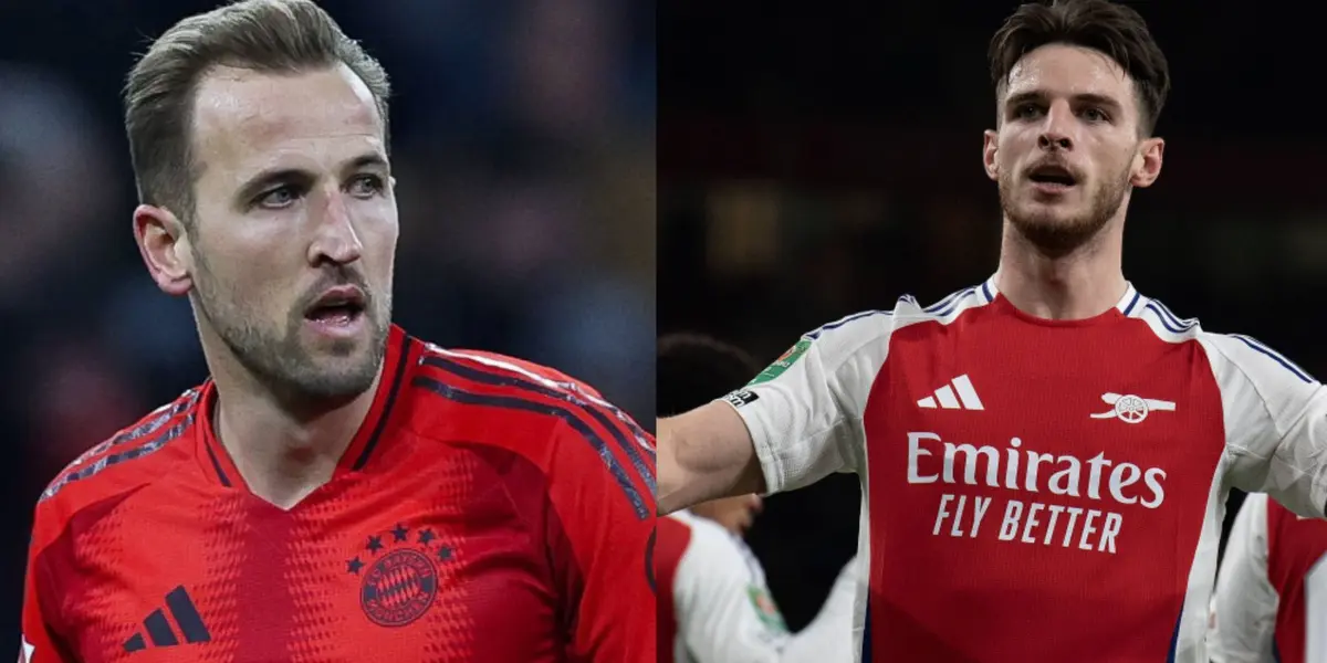 Harry Kane and Declan Rice.