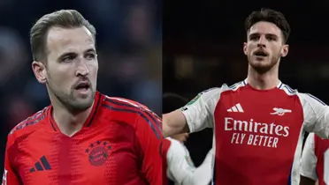 Harry Kane and Declan Rice.