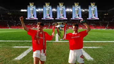 He achieved league success in every season he was at Manchester United, and his imposing presence often intimidated opponents