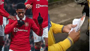 He was a Manchester United player, but he hung up his boots to become a postman