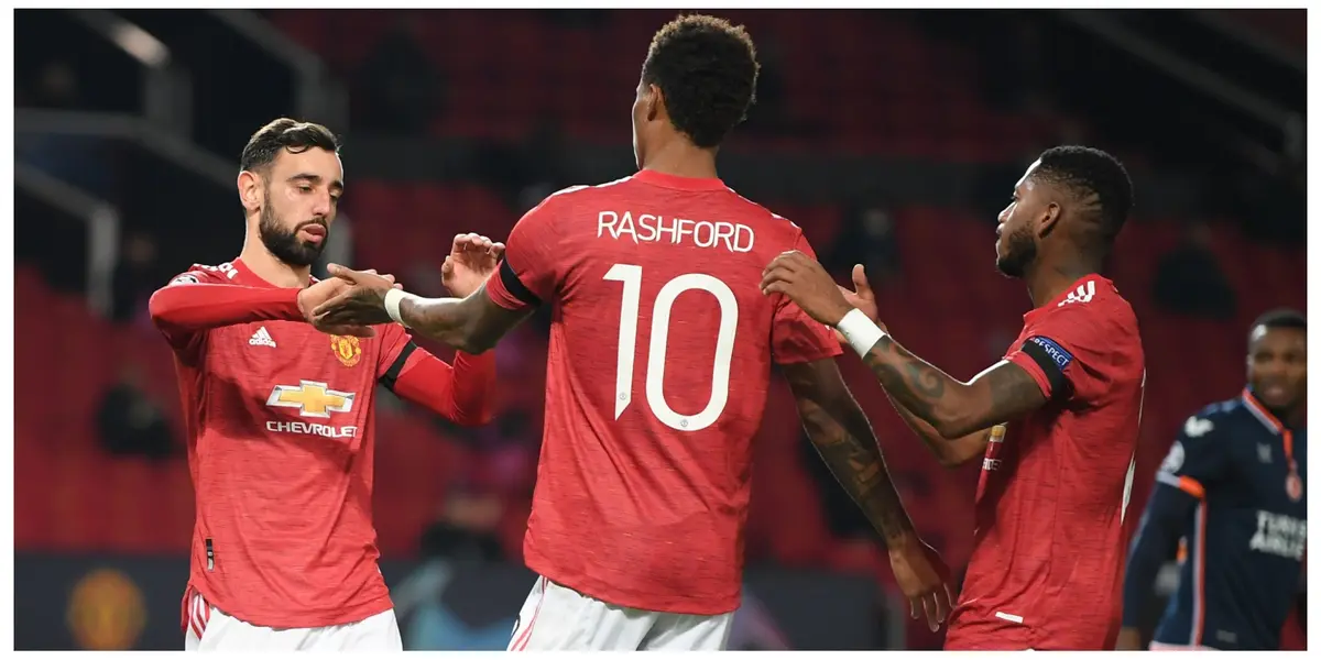 It is all celebrations amongst Manchester United fans over players' qualification to the next round.