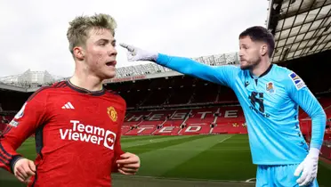 It was going to be the second penalty on the Dane, after the first one that Fernandes converted.