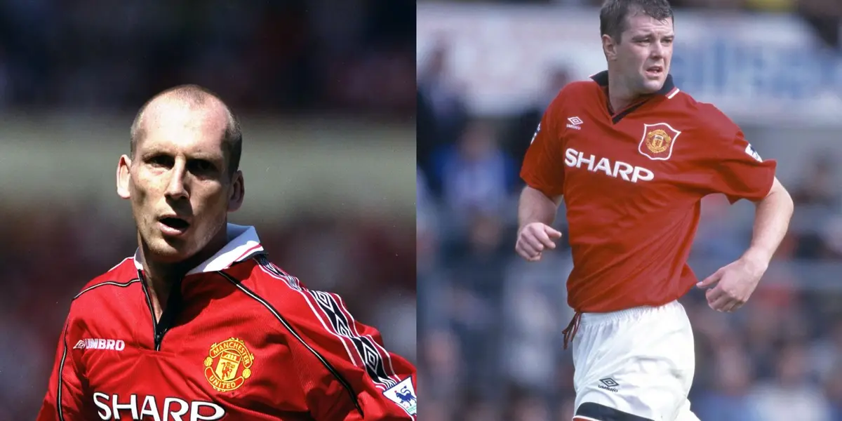 Jaap Stam and Gary Pallister.