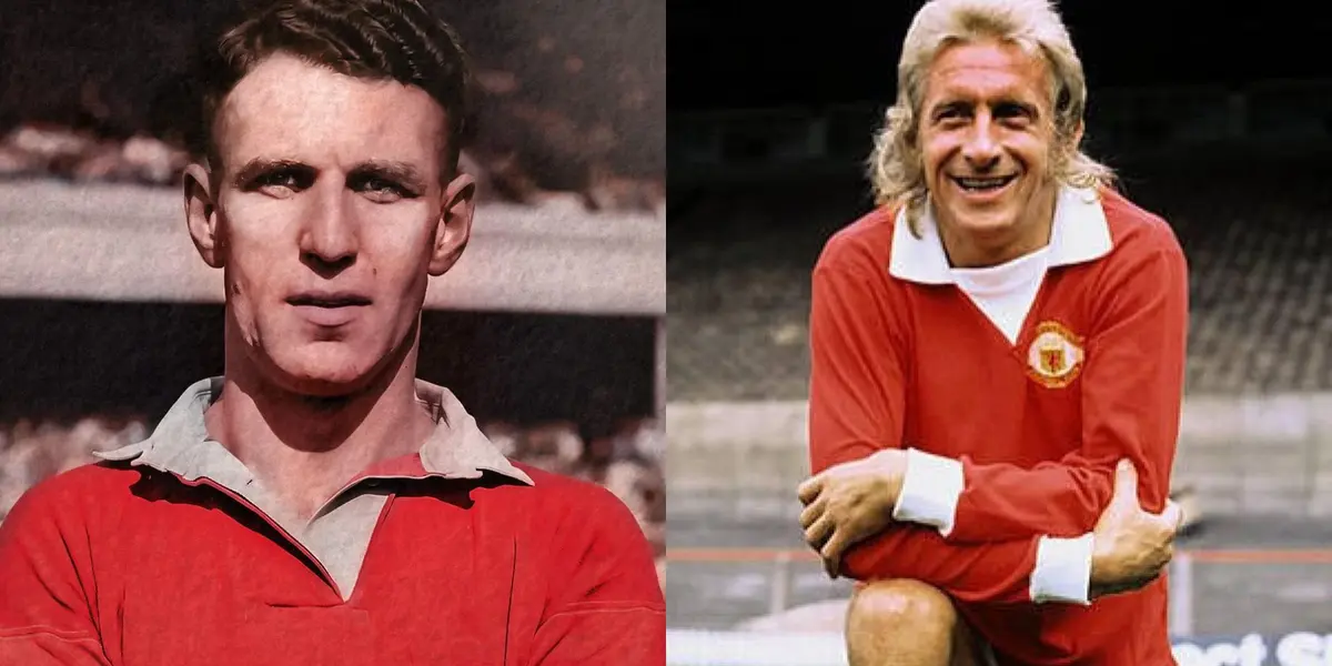 Jack Rowley and Denis Law