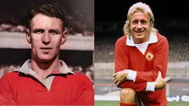 Jack Rowley and Denis Law