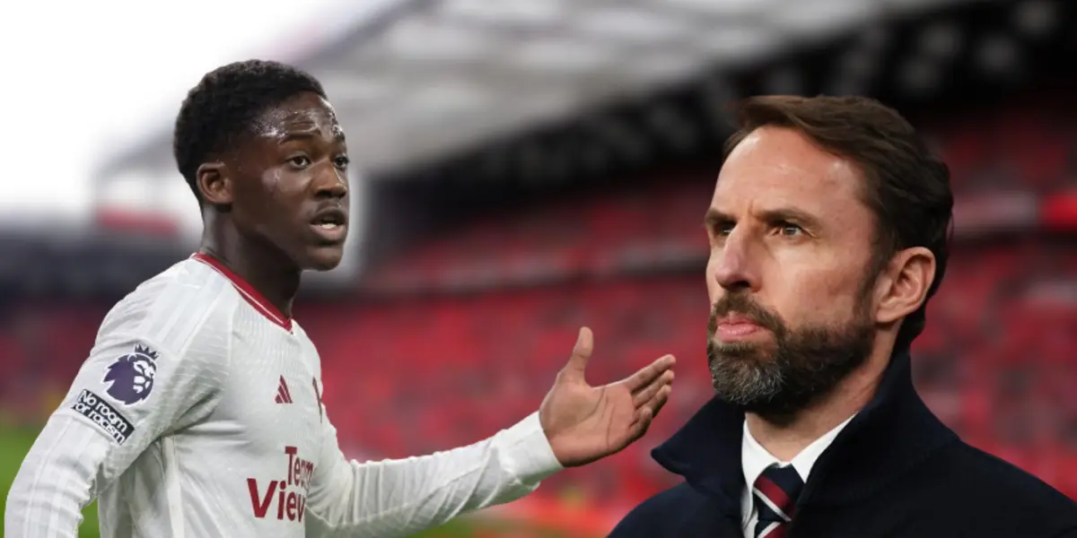 Kobbie Mainoo and Gareth Southgate