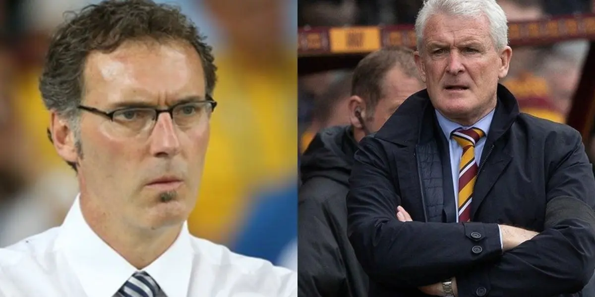 Laurent Blanc and Mark Hughes