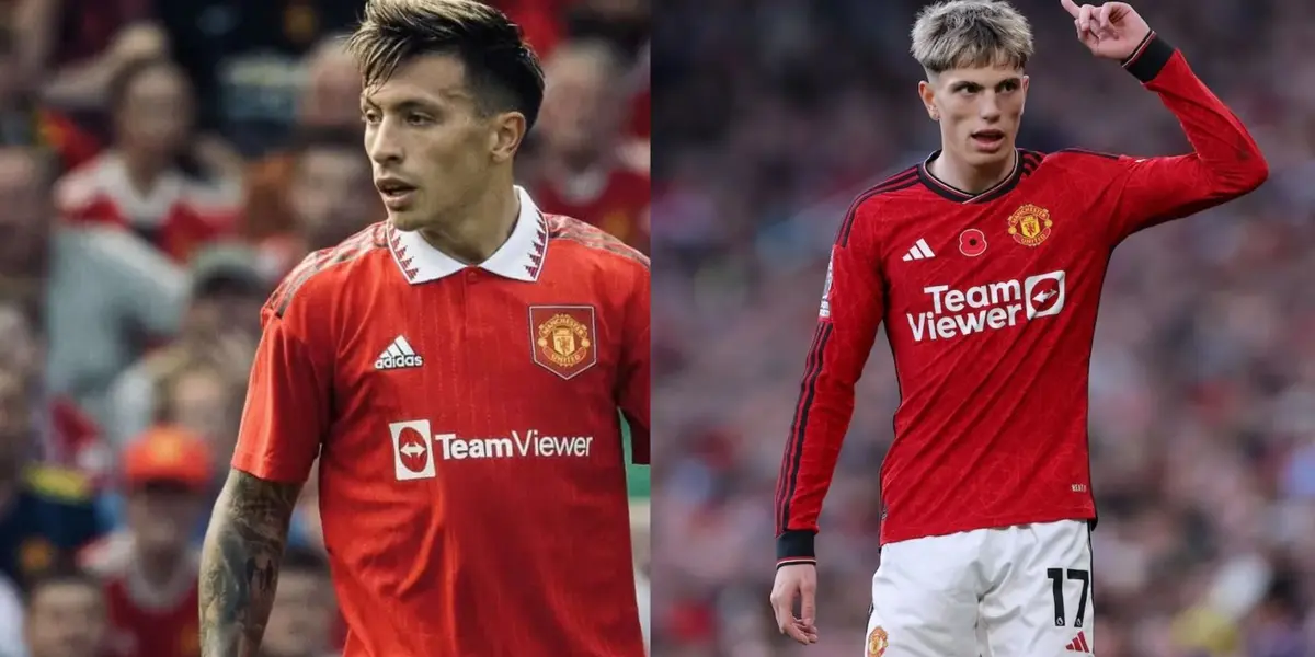 Lisandro Martínez and Alejandro Garnacho.