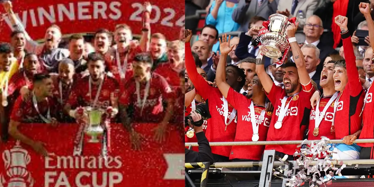Manchester United champion in a FA Cup.