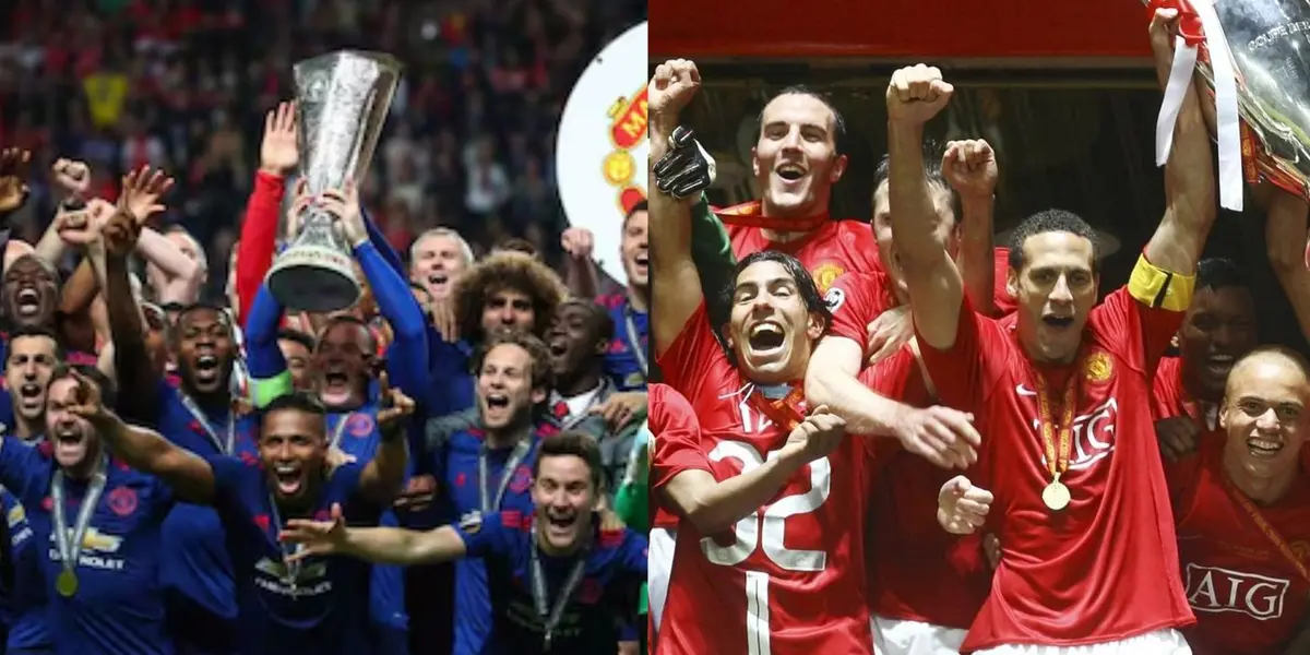 Manchester United champion in Europe.