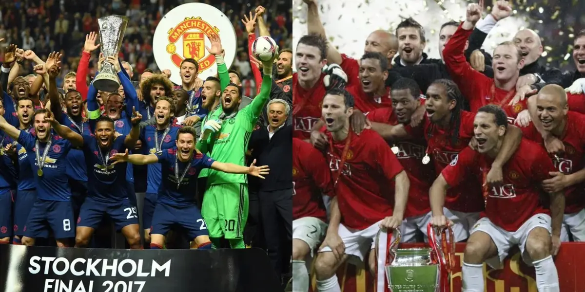 Manchester United champion in Europe.