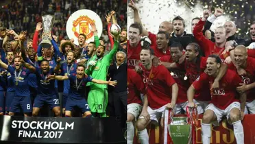Manchester United champion in Europe.