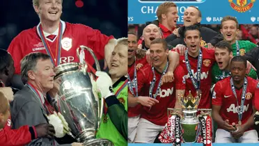 Manchester United, champion in Europe and England.
