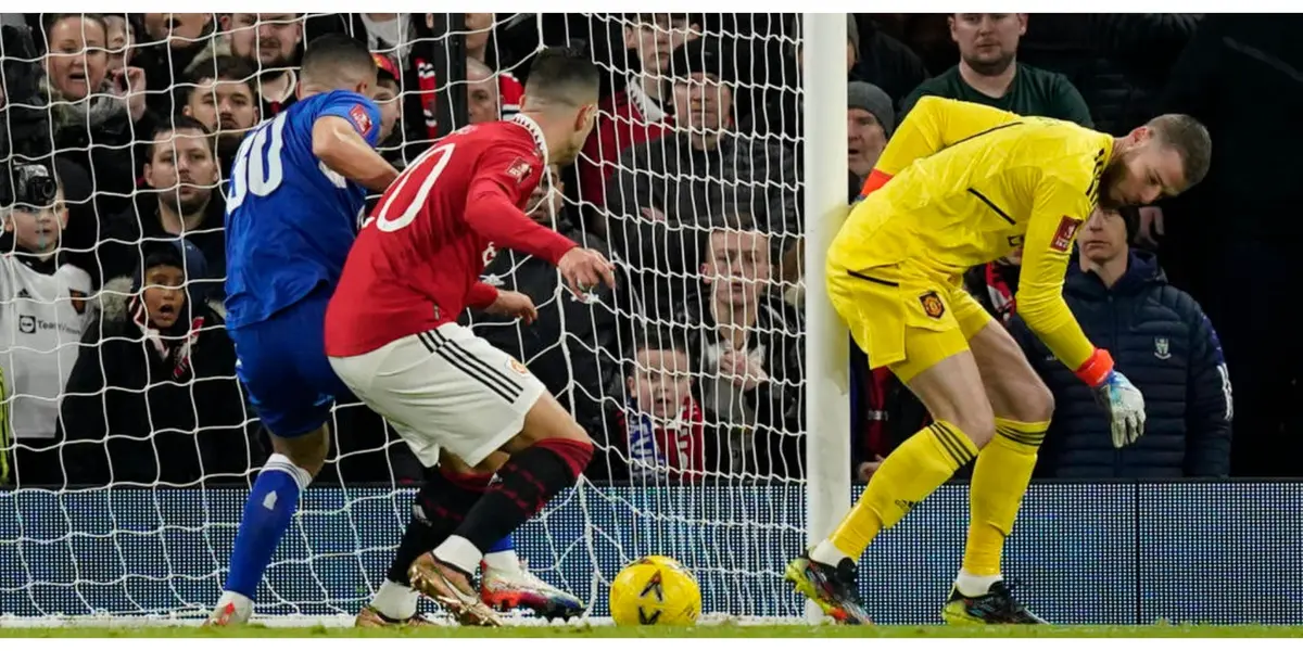 Manchester United fans are berating their star goalkeeper for howler for Everton's equalizer.