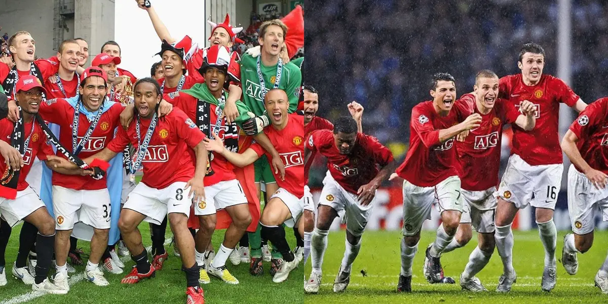 Manchester United in Champions League.