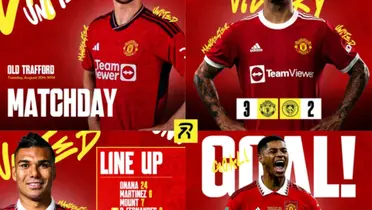 Manchester United social media rebrand.