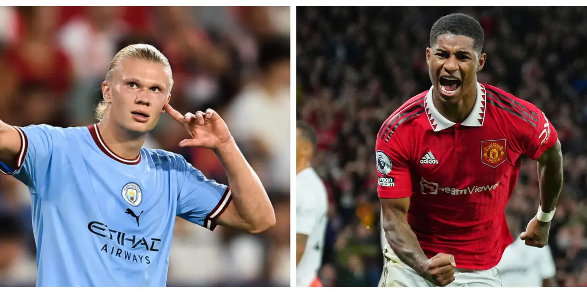 Manchester United star Marcus Rashford will be fighting it out for the crown against Haaland today.