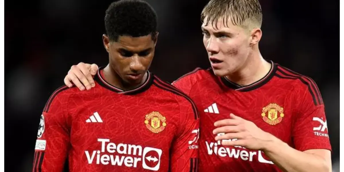Marcus Rashford and Rasmus Hojlund