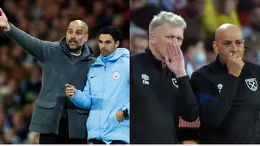 Mikel Arteta and David Moyes.