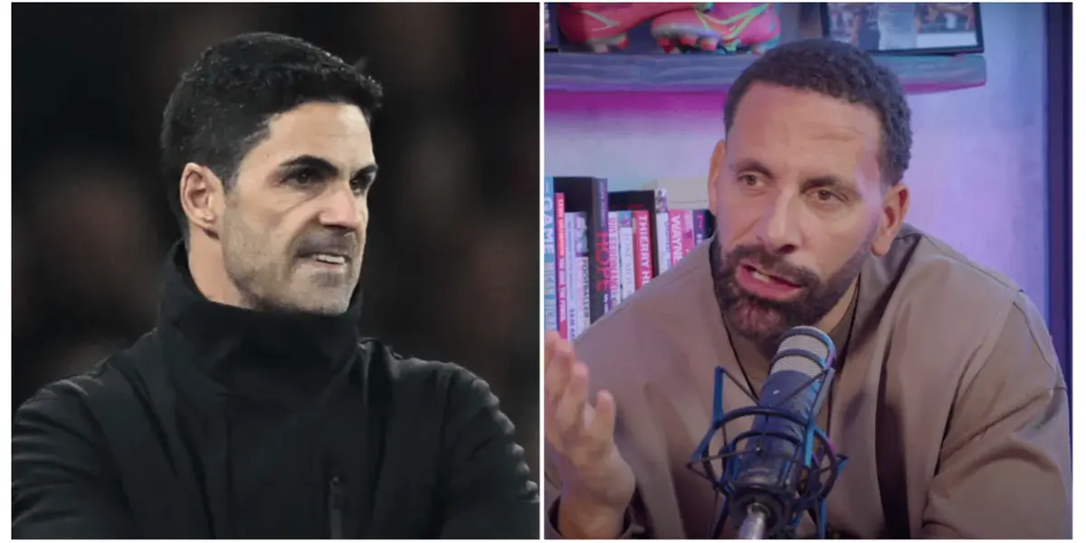 Mikel Arteta and Rio Ferdinand